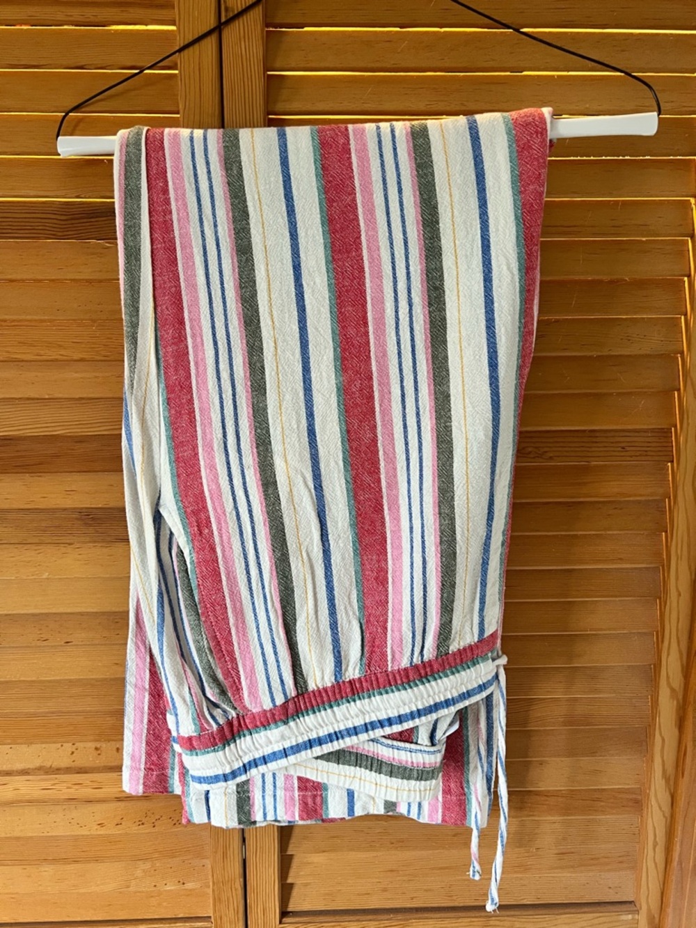 Old Navy Multicolor Striped Cotton Pants — Pink, Blue, Green, Cream